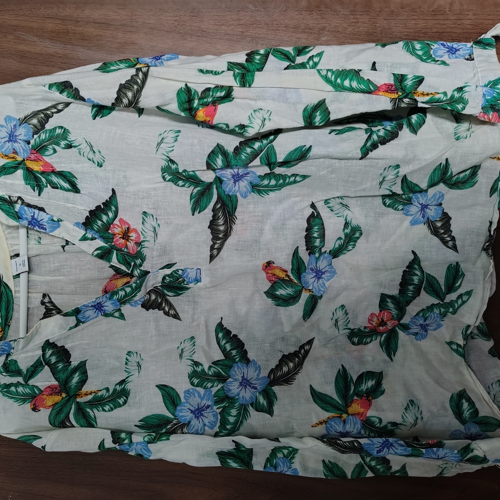 Floral Print V-Neck Blouse